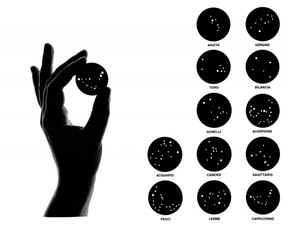 Bruno-Munari-graphiste-IT-Constellations-of-The-Zodiac-1975