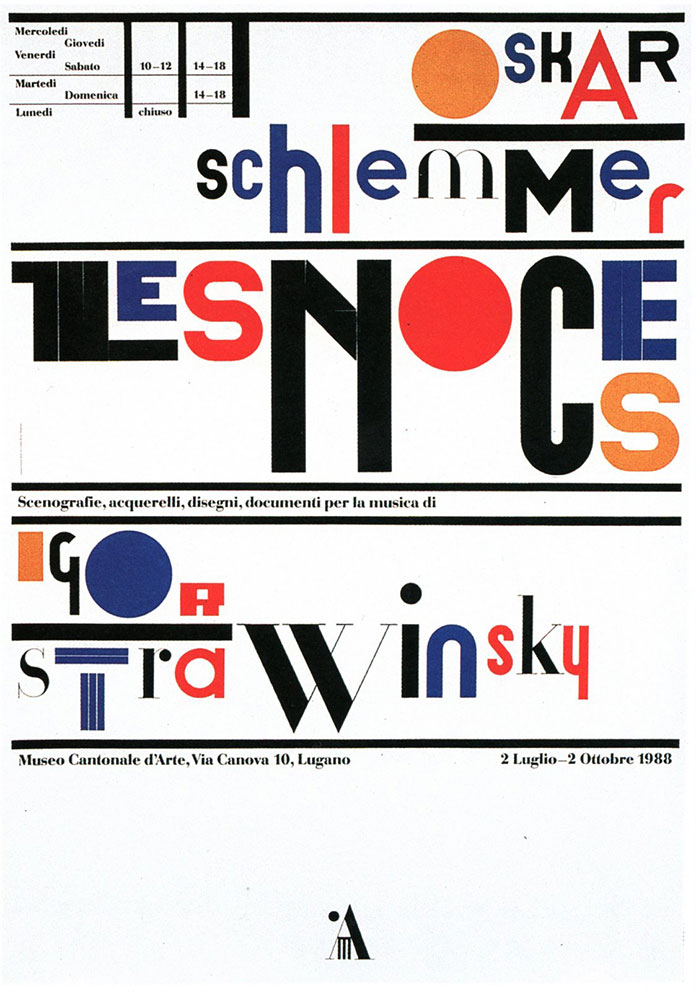 Bruno-monguzzi-Oskar Schlemmer e les Noces-1988