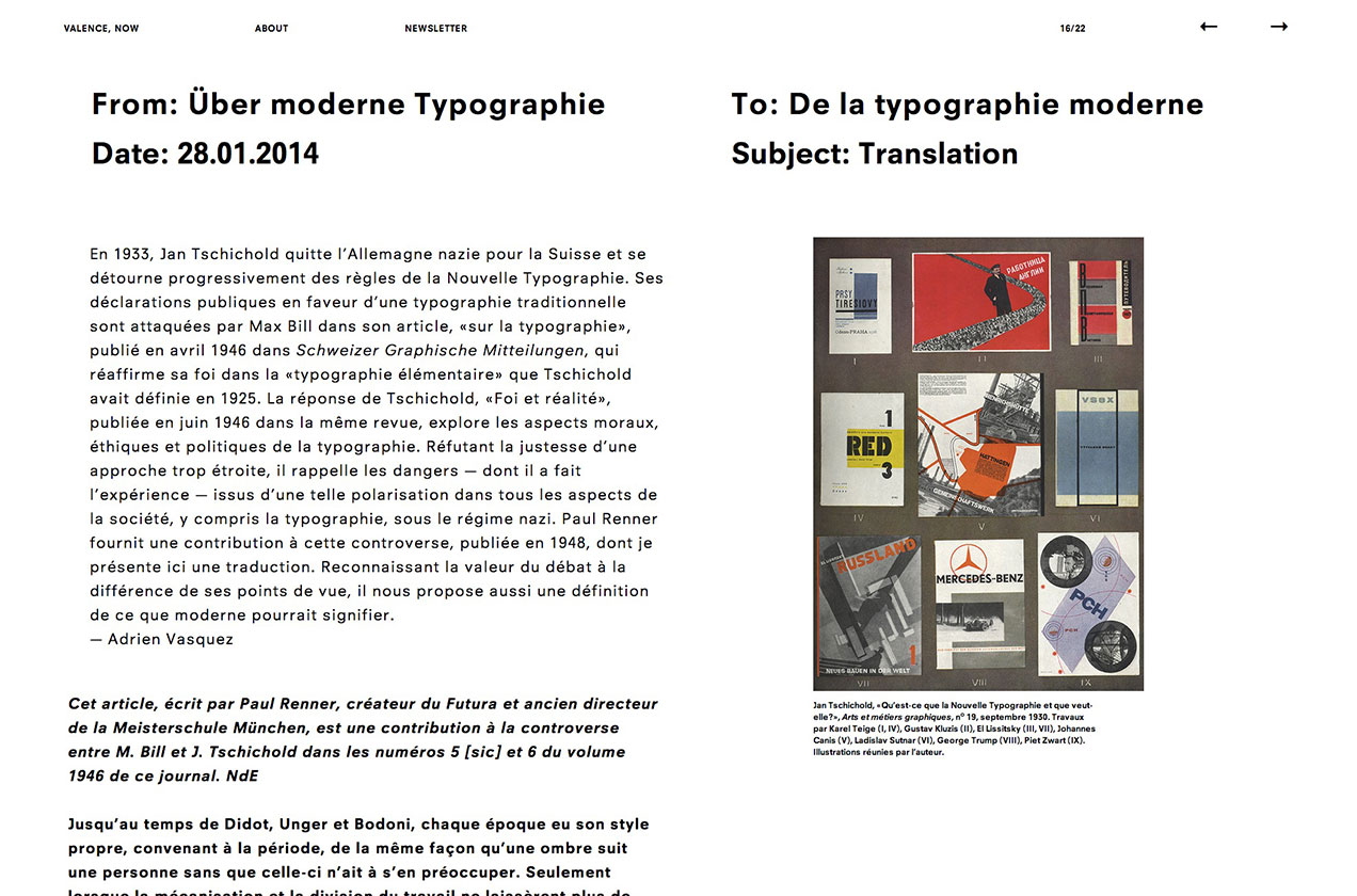 Paul Renner – Über moderne Typographie