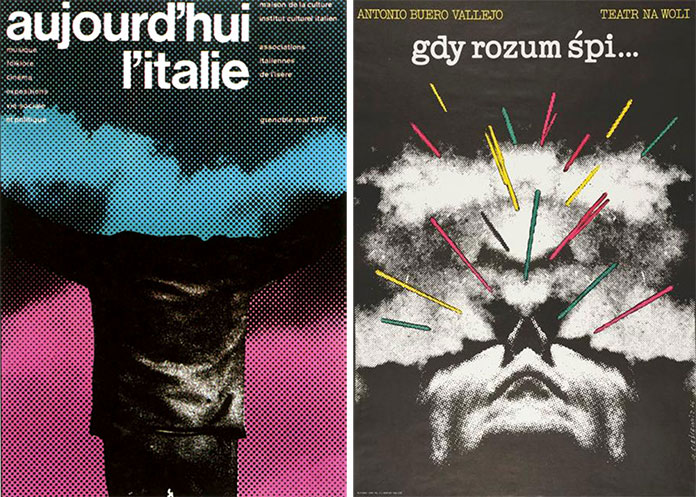 Roman-Cieslewicz--affiches-aujourd-hui-l-italie-1977-quand-les-cerveaux-dorment-1976