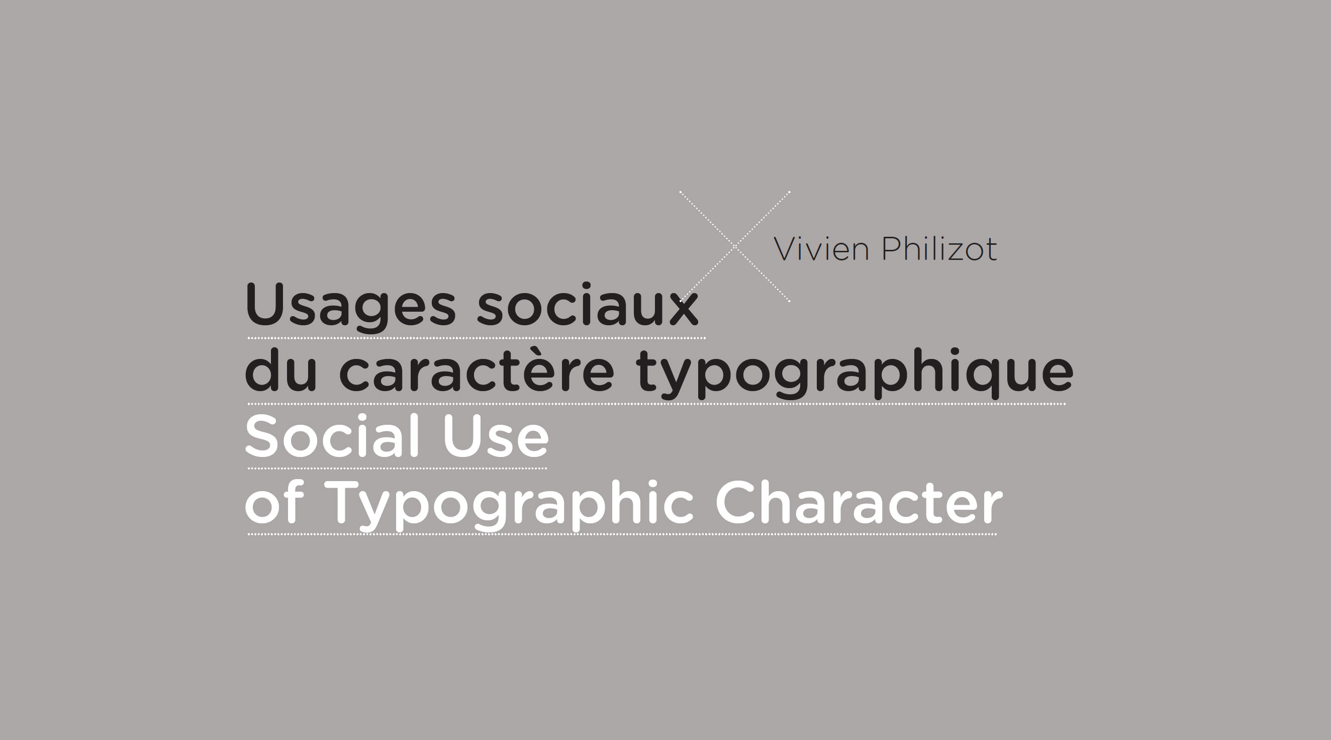 Usages sociaux du caractère typographique